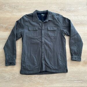 O’Neill Men’s Button Up Jacket, Flannel Inside, Size L